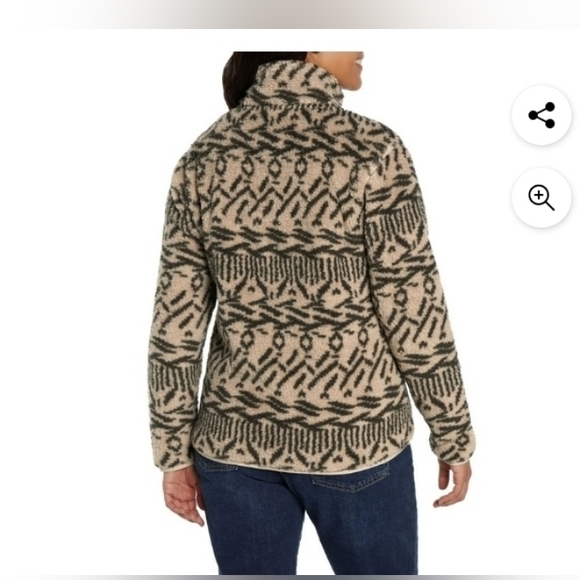 Eddie Bauer Jacket Womens Dark Gray Fleece Full Zip Outerwear Long Sleeve - Picture 2 of 8